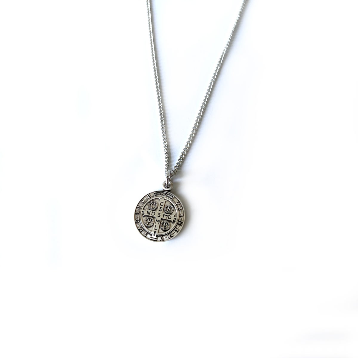 St. Benedict Medal Necklace - Small - Mount Angel Abbey