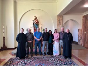 New Oblates with Abbot Jeremy and I